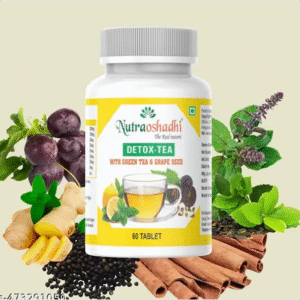 Nutraoshadhi d-tox green tea with vitamin-c and lemon flavor 60-tablet